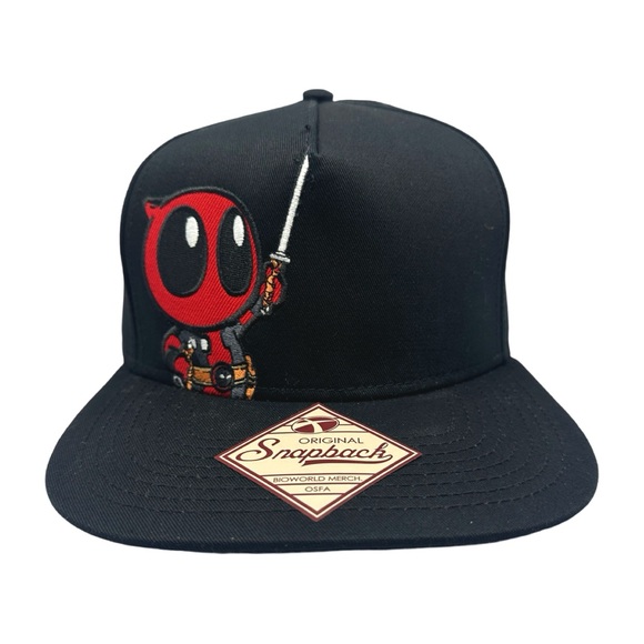 BioWorld Merch Embroidered Marvel Comics Deadpool Original SnapBack Hat - OS - Picture 1 of 9